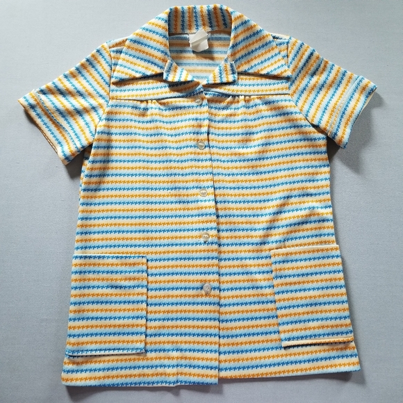 VTG poly lounge blouse - Picture 2 of 7